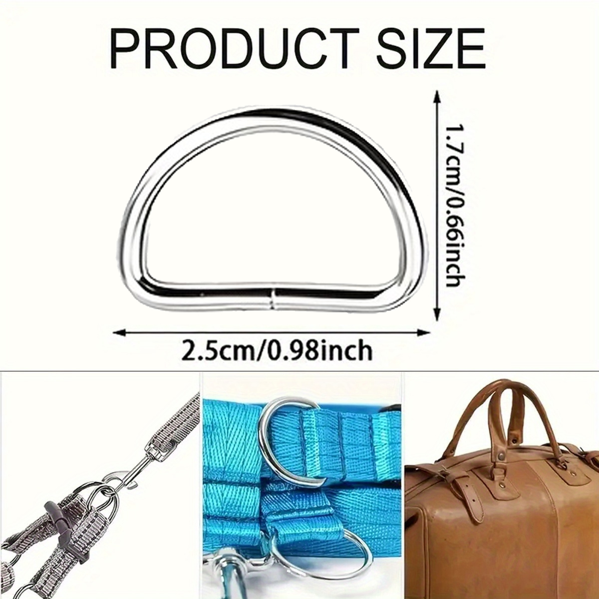 30/60/100Pcs D-ring buckle sta – D Ring Strap Bewertung und Preis
