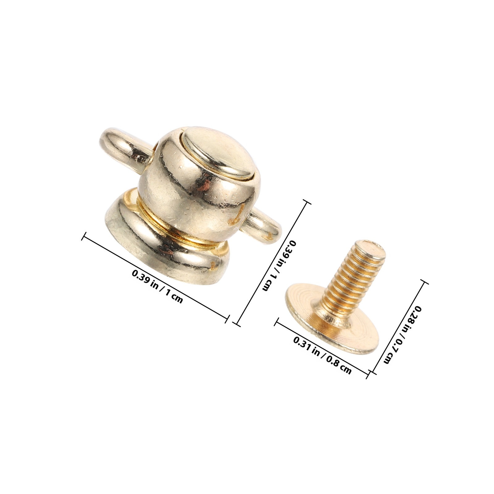 4Pcs Rotating Metal D Ring Riv – D Ring Strap Bewertung und Preis