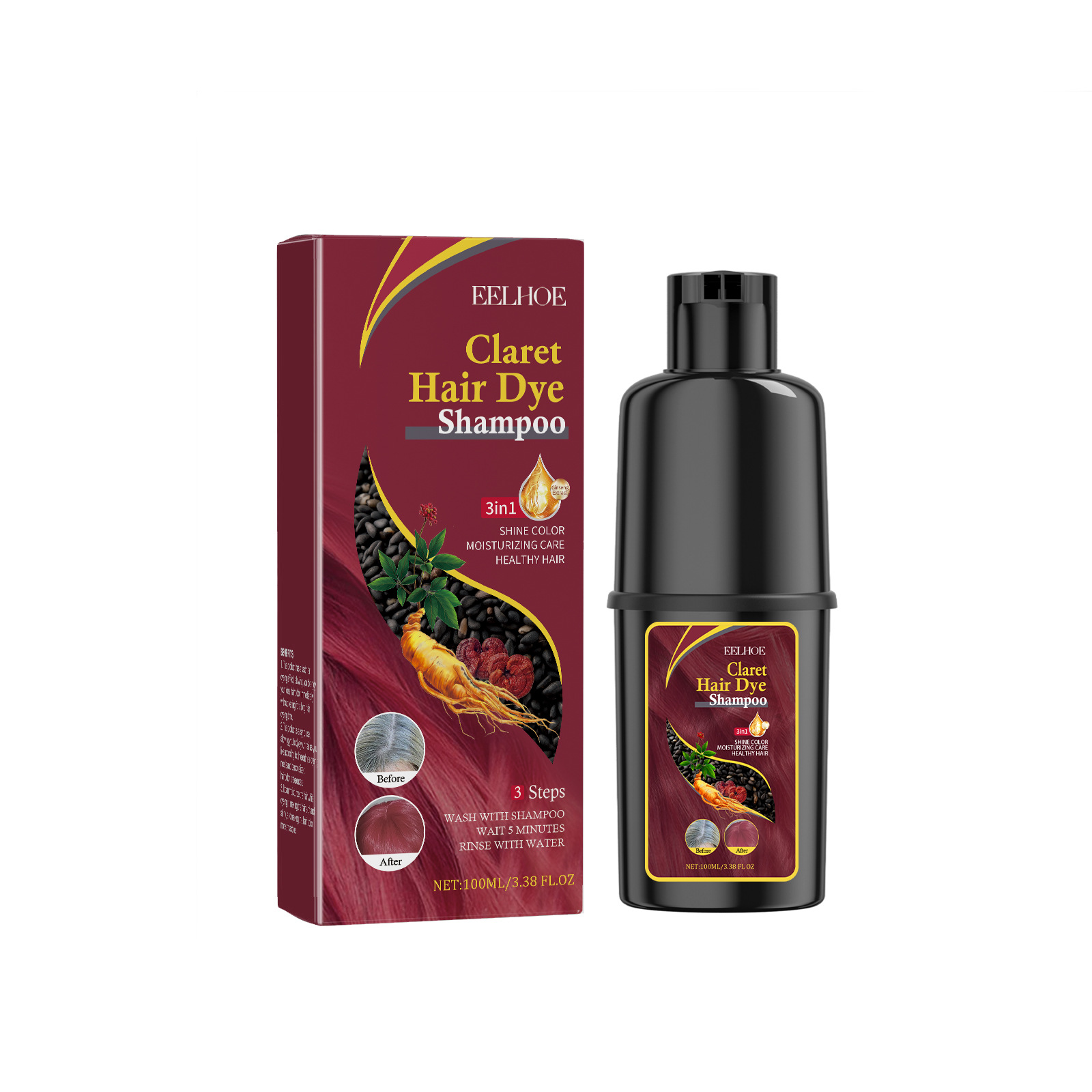 Hair Dyeing Shampoo 3-in-1 Rap – Hair Spray Color Bewertung und Preis