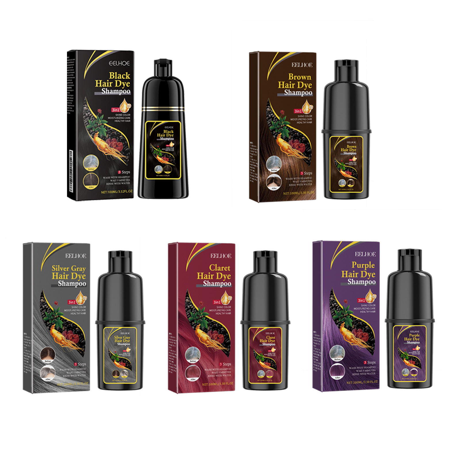 Hair Dyeing Shampoo 3-in-1 Rap – Hair Spray Color Bewertung und Preis