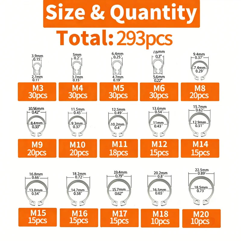 293Pcs M3-M20 304 Stainless St – Snap Fastener Set Bewertung und Preis