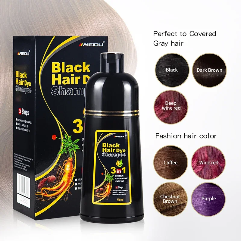 Black Hair Dye Shampoo 3 In 1  – Hair Spray Color Bewertung und Preis