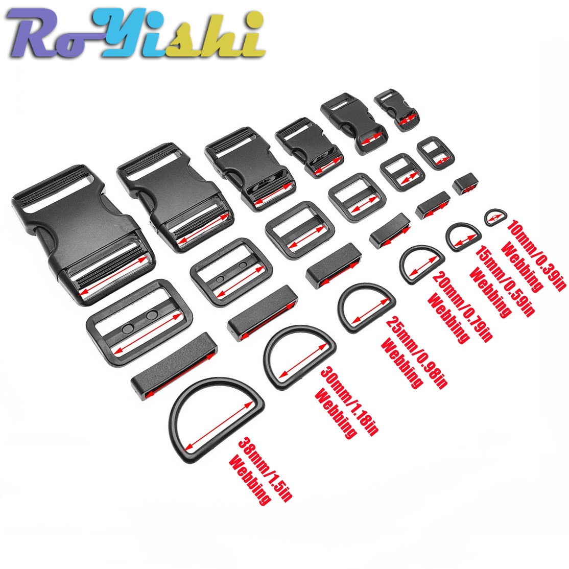 1-10 Set Plastic Side Release  – D Ring Strap Bewertung und Preis