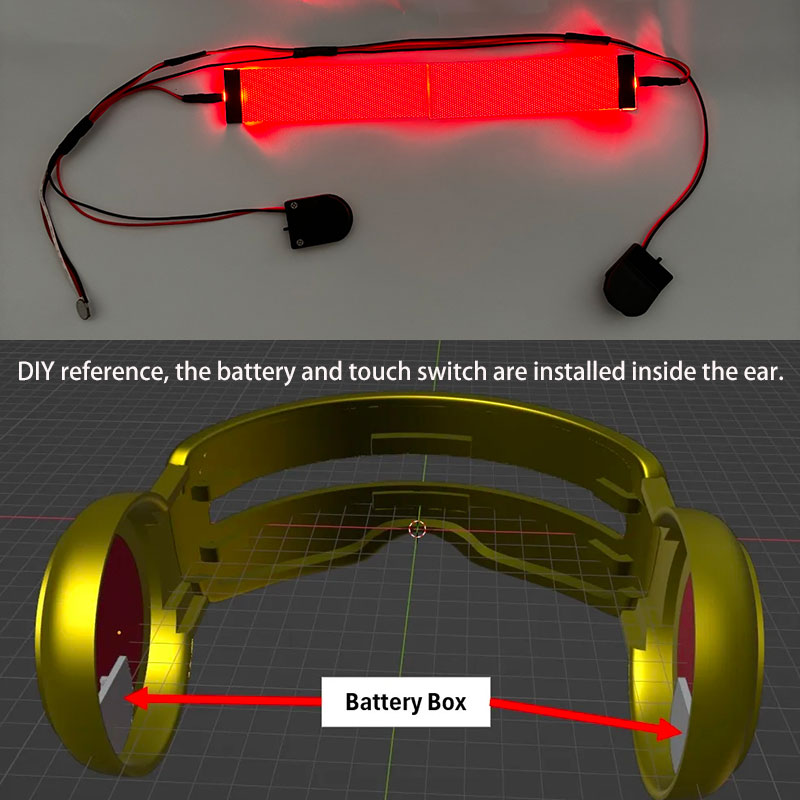 Red Flexible Bendable DIY LED  – Cosplay Prop Kit Bewertung und Preis