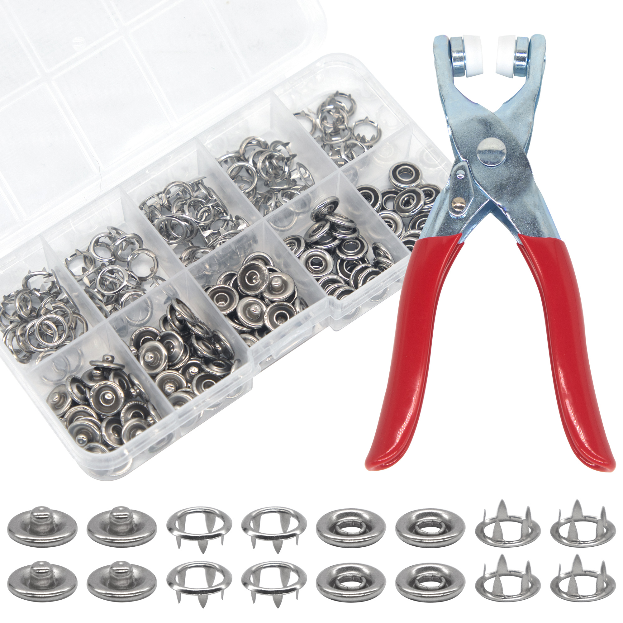 50 Sets Snap Fasteners Kit Too – Snap Fastener Set Bewertung und Preis