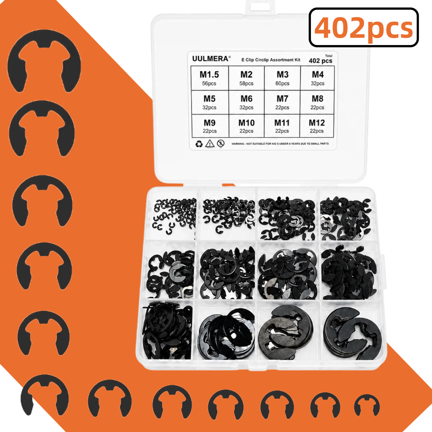 E-Clip Snap Ring Set 269/209/4 – Snap Fastener Set Bewertung und Preis