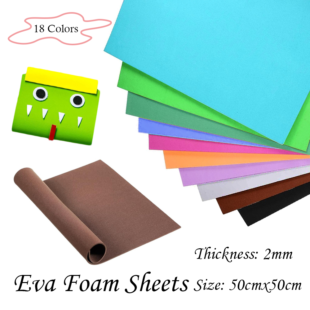 18 Colors 2mm Thick Colorful   – Eva Foam Sheet Bewertung und Preis