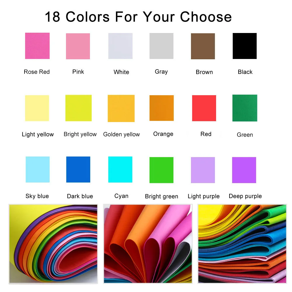 18 Colors 2mm Thick Colorful   – Eva Foam Sheet Bewertung und Preis