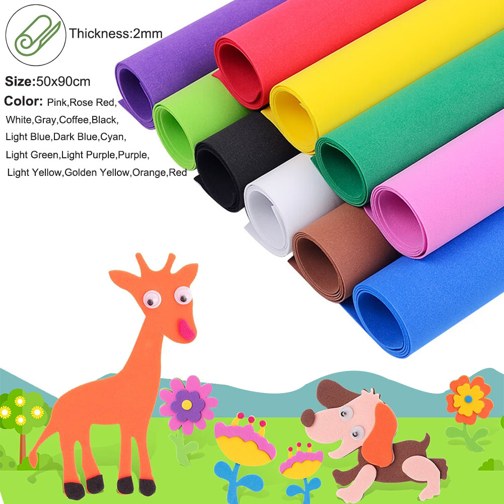 2mm  50x90cm Colorful EVA Foam – Cosplay Props Eva Foam Bewertung und Preis
