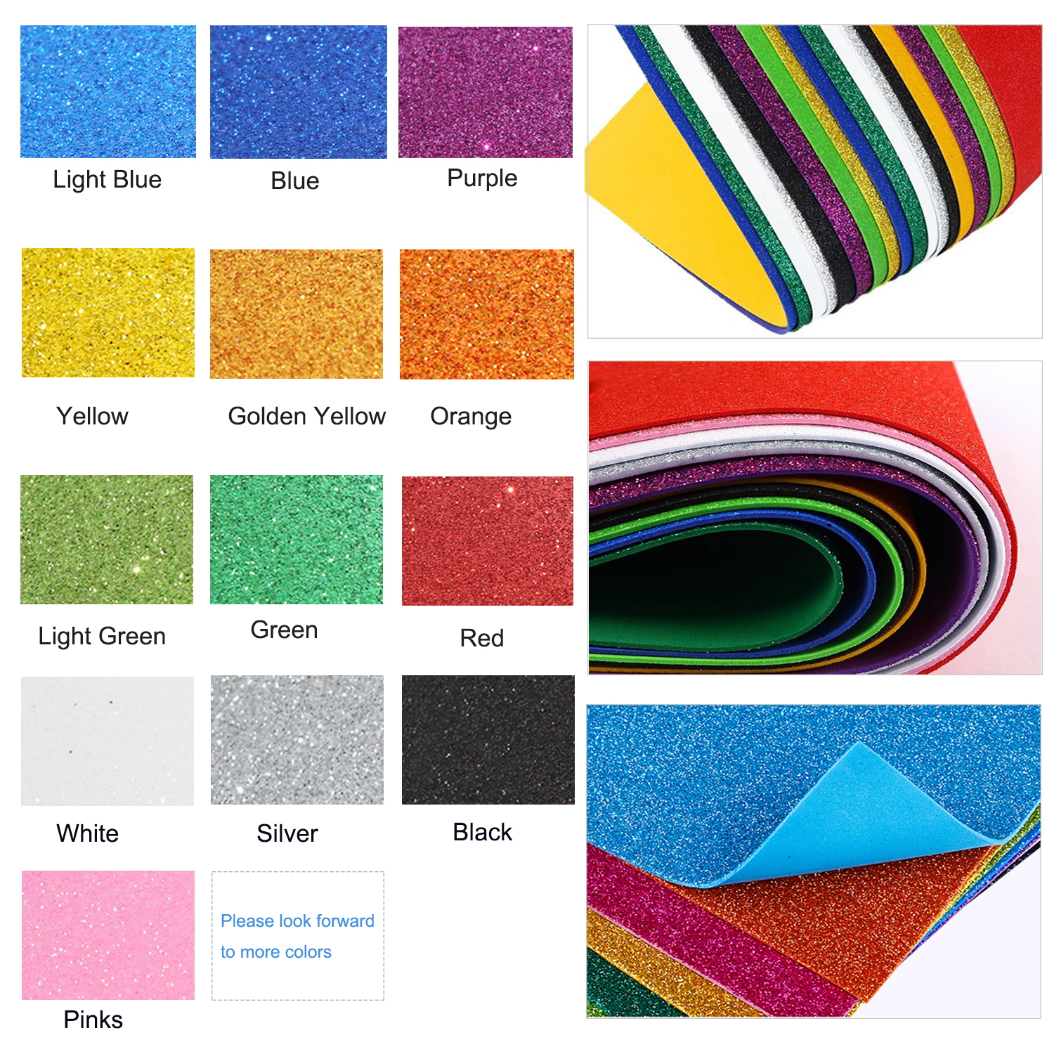 1pcs Sparkling Golds EVA Foam  – Eva Foam Sheet Bewertung und Preis