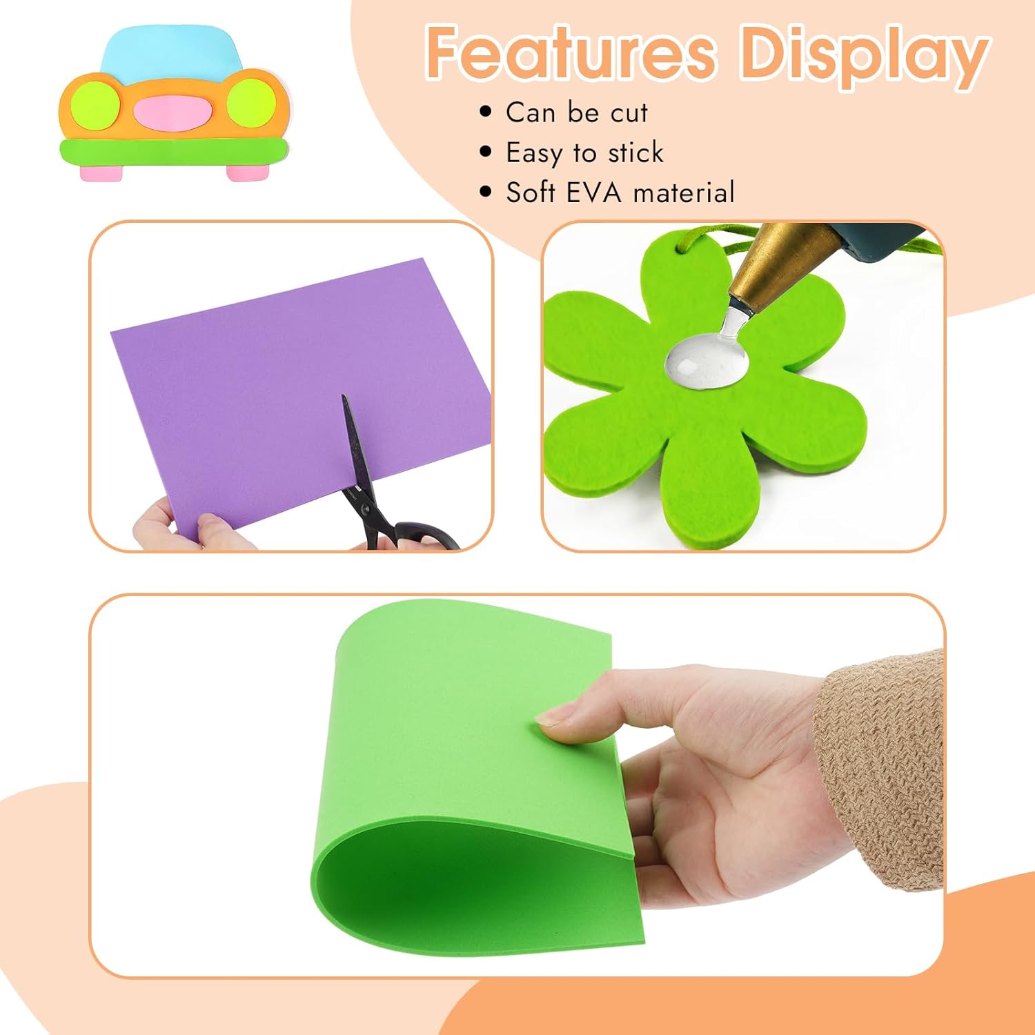 18 Sheets Foam Sheets, 9 Color – Eva Foam Sheet Bewertung und Preis