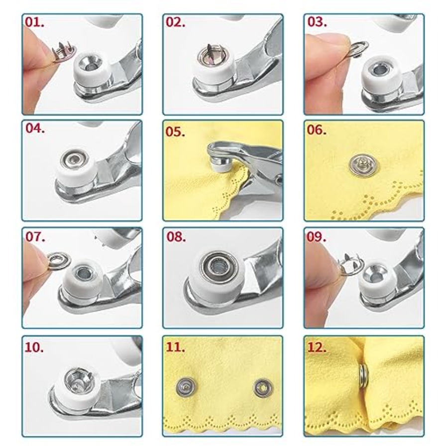 100 Sets Metal Snaps Buttons w – Snap Fastener Set Bewertung und Preis