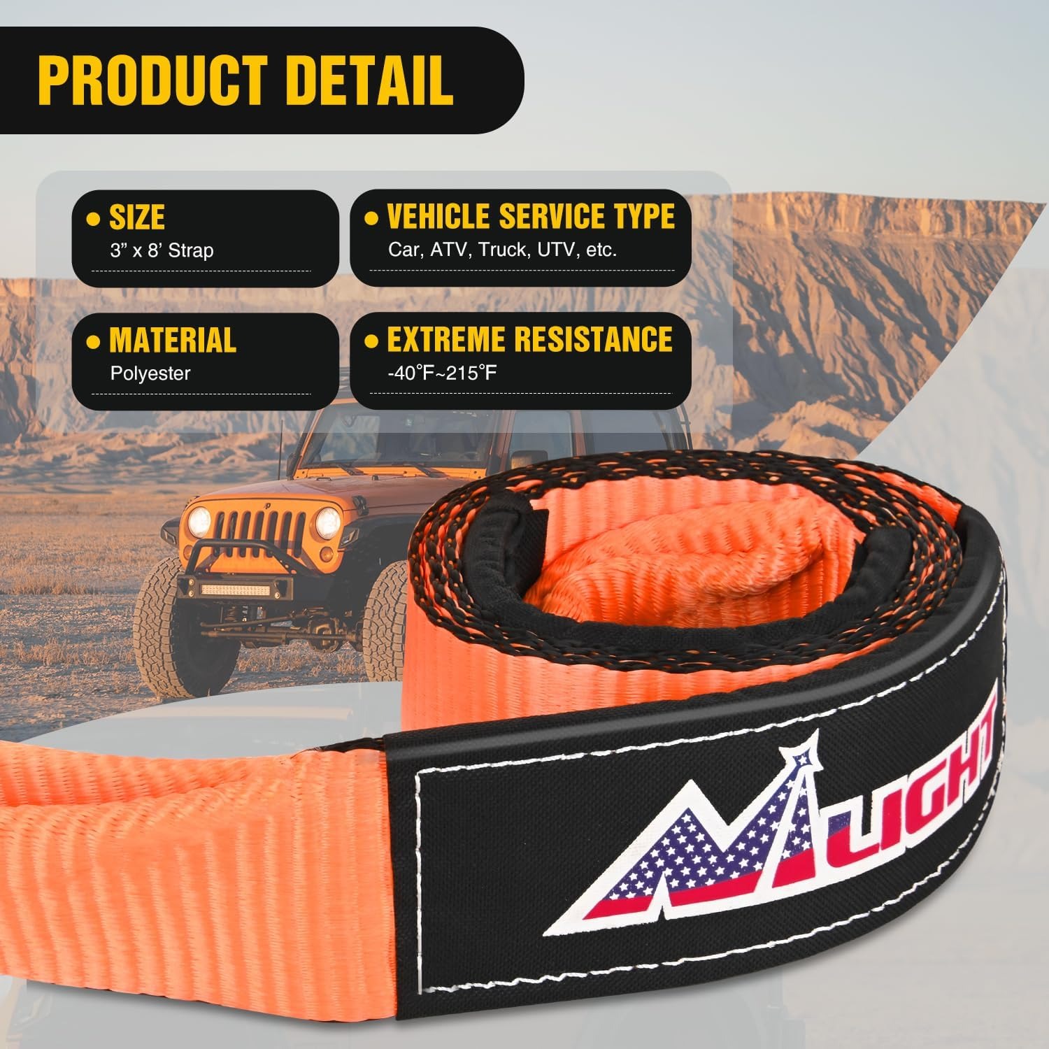 Nilight Offroad Recovery Kit 3 – D Ring Strap Bewertung und Preis