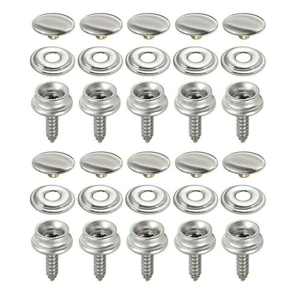 30pcs Snap Fastener Stainless  – Snap Fastener Set Bewertung und Preis